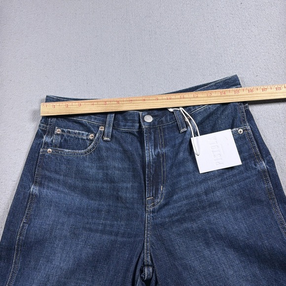 Pistola Kacey Jeans Womens 27 Blue Mid Rise Cuffed Relaxed Boyfriend Denim Pants - Picture 8 of 12
